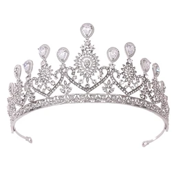 Crystal Crown Hair Accessories For Women Wedding Accessories Crown For Bridal Rhinestone Diadema Tiara Gift Wholesale