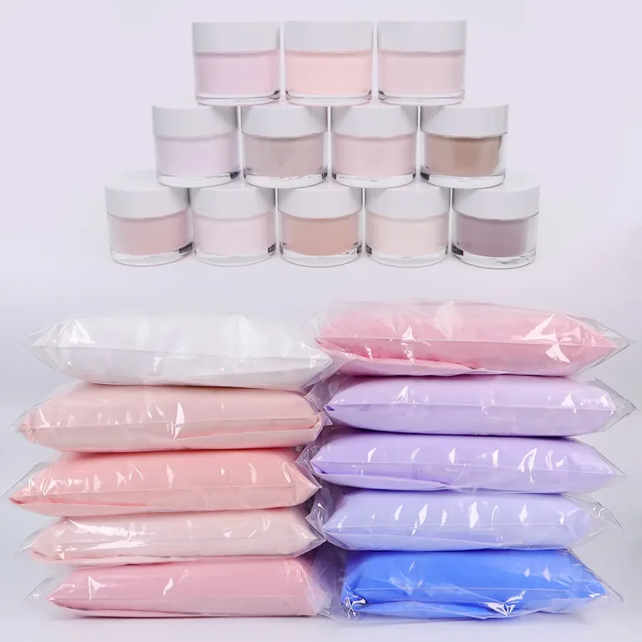 Bag packing White Acrylic Powder Nude Acrylic Powder Pink Colors OEM Your Logo