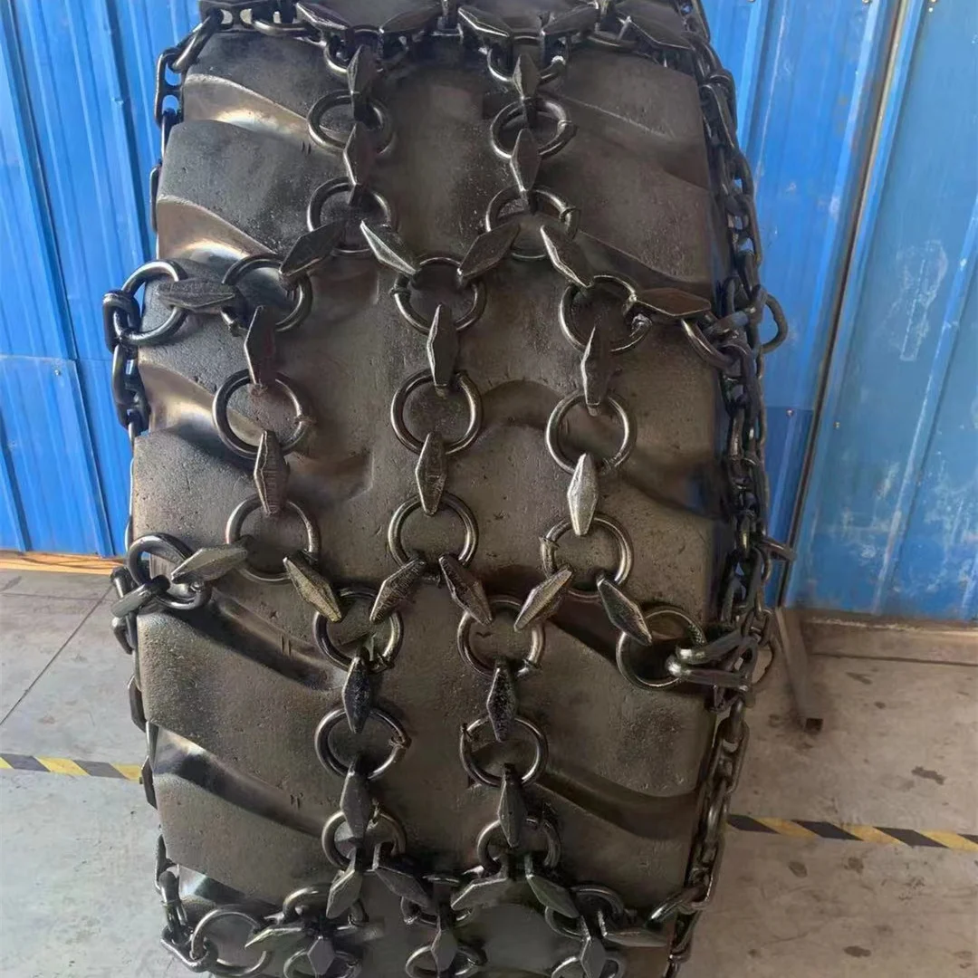 High qualify 20-50 Ton Tires and tire protection chain for loader