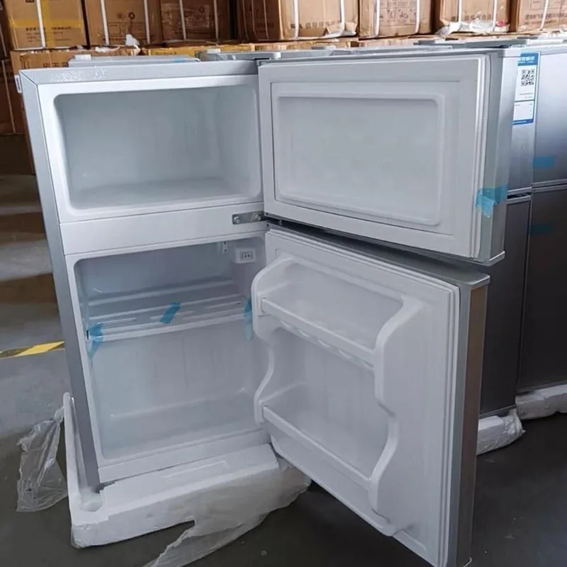 Заводская цена оптовая продажа 42L вертикальная двойная температура дверь дома общежитие небольшой холодильник