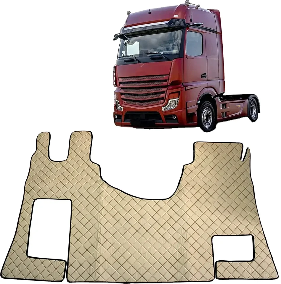 5D Customized Leather Anti slip Foot Pad Truck Car Mats Carpets for  FORD VOLVO SITRAK DAF