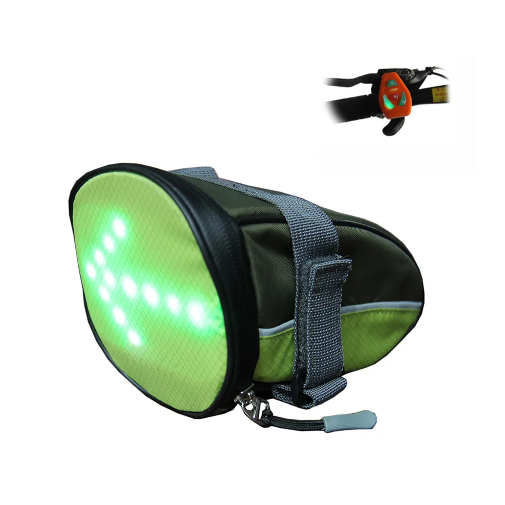 Rainproof 600D bike saddle bag led cycling seat bag MTB Bike Accessories Cycling Bike Rear Bags