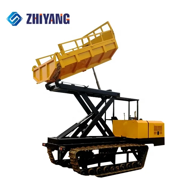 
Mini Crawler Dump Trucks with simple cabin from China 