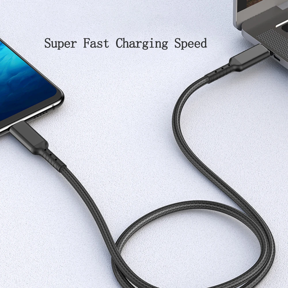  60 Вт 3A Быстрая зарядка usb c к PD кабель для передачи данных с лучшим