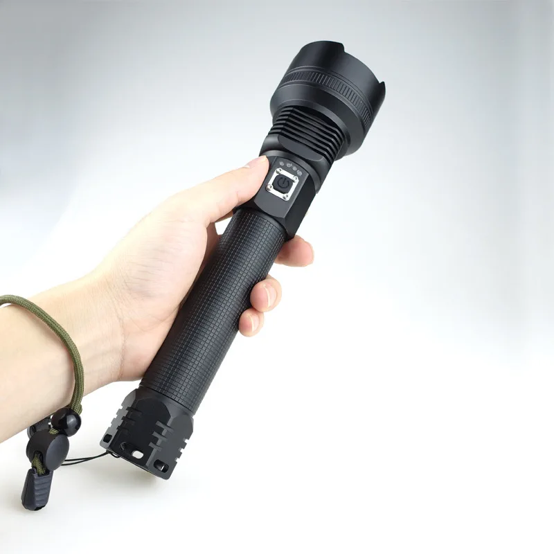 P90/P70 flashlight zoom power display USB charging strong light  Focus Rectactable Rechargeable Flashlights