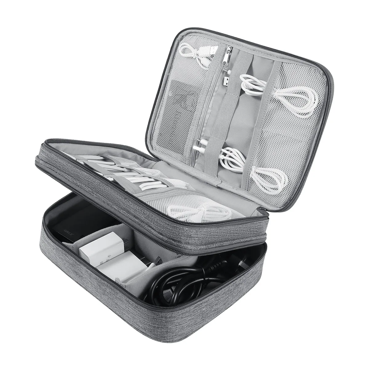 2024 new Portable Travel Cable Organizer Bag Waterproof organizer bag storage data usb cable cosmetic storage bags for travel