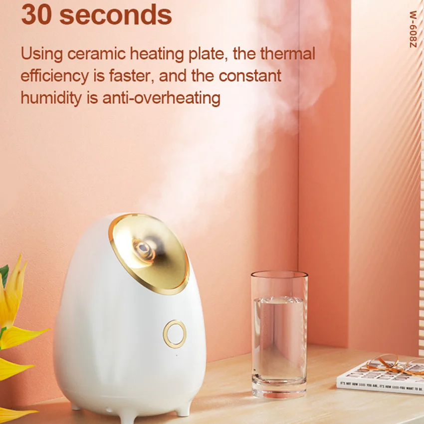 Face Steaming Device 2 In 1 Nano Ionic Hot Professional Spa Luxury Stand Ozone Steam Manual Facial Machine Steamer