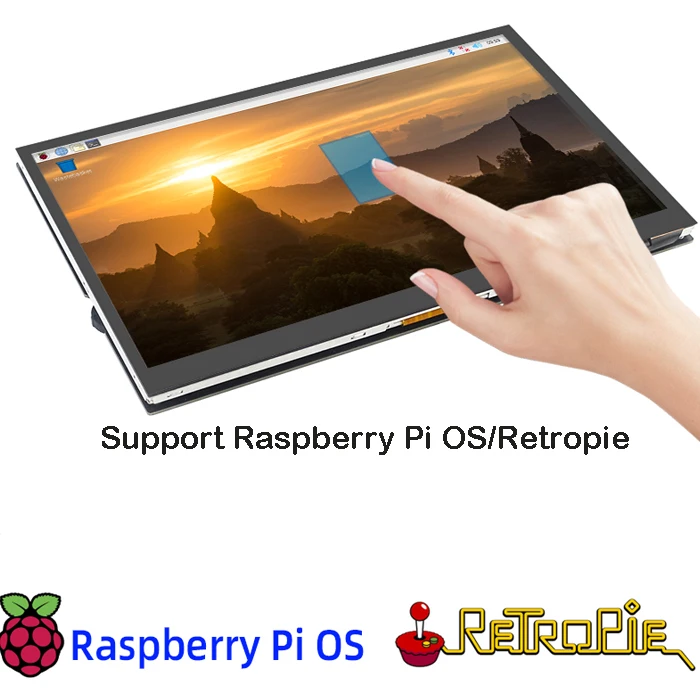 
10.1 inch IPS 1024*600 GT9271 capacitive touch tft LCD display for Raspberry Pi 3/3B/4B 