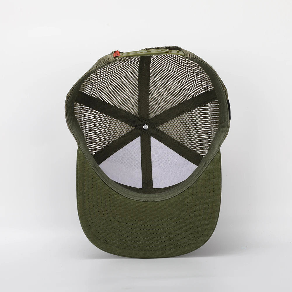 Wholesale Custom 7 Panel High Quality Cotton Hip Hop Embroidered Logo Flat Bill Digital Camo Snapback Trucker Caps Hat