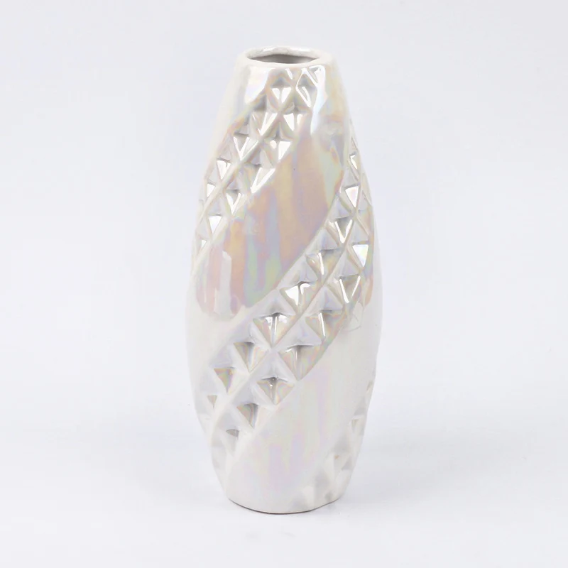 Wholesale Nordic ceramic vase for home decor modern Minimalist flower vase set decorative Beige porcelain vase design