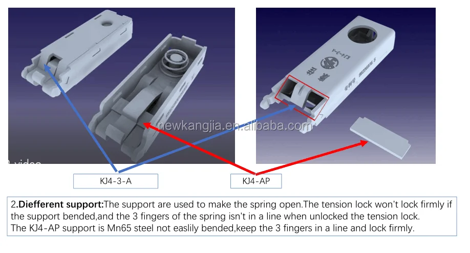 KJ brand steel patent tension lock for exhibition booth