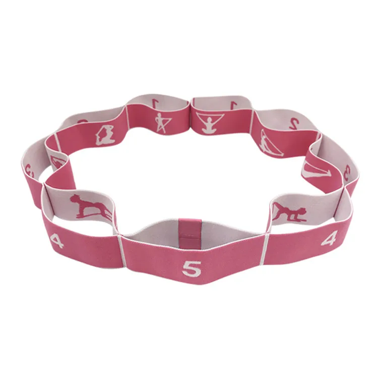 Factory 9 loops Nylon Exercise High Stretch Elastic Yoga Bands Workout Resistance Bands Fitness Yoga Belt Dance bands