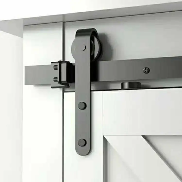 China Supplier Manufacture Mini Sliding Double Barn Door Hardware Roller Track Kit Cabinet Closet