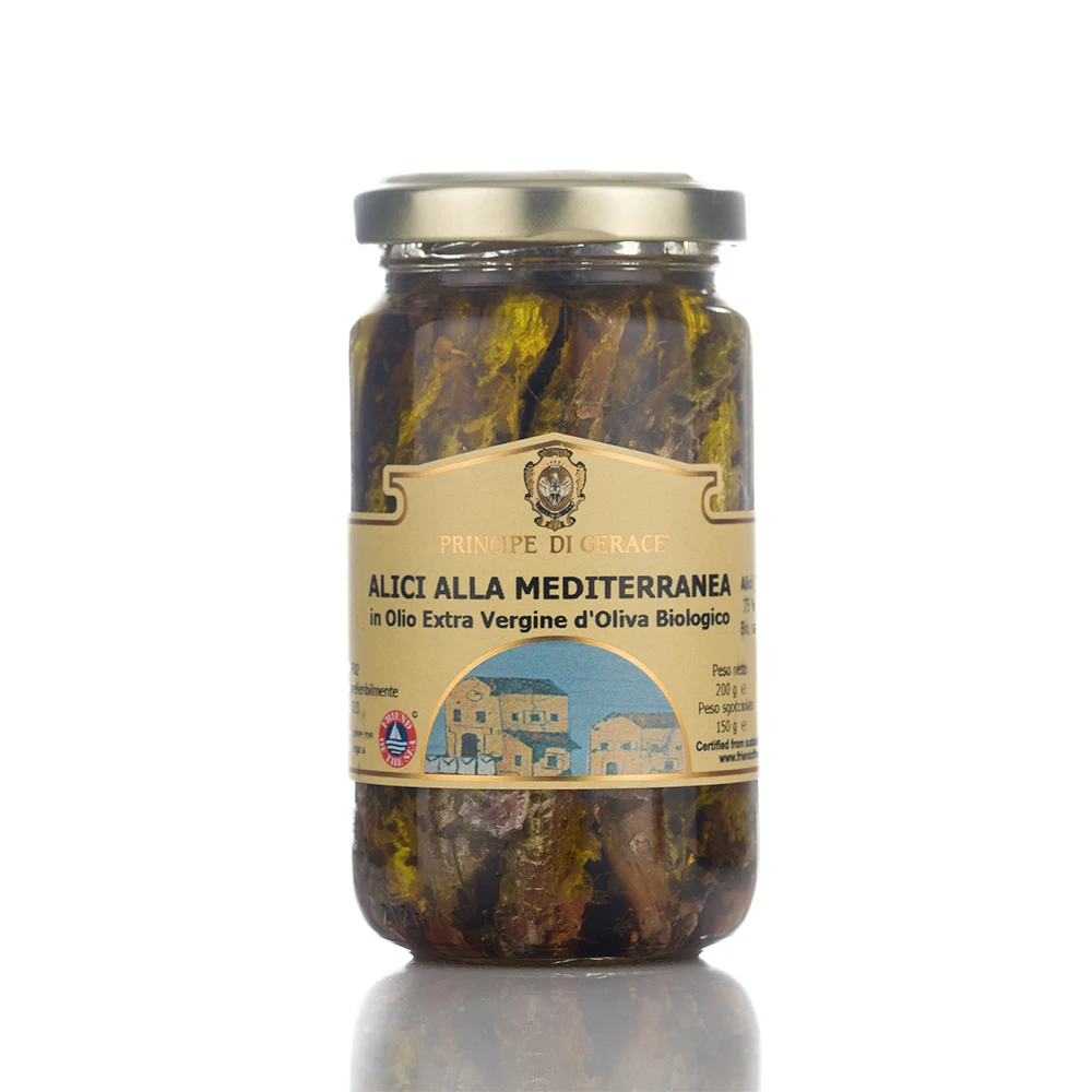 Hot Selling Premium Quality Mediterranean Style Preserved In Olive Oil Canned Anchovies For Healthy Diet