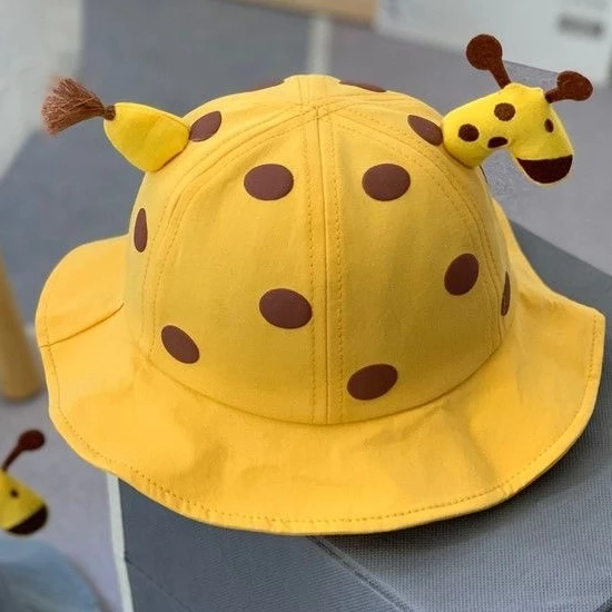 Cute Baby Giraffe Fisherman Hat Sun Protection Bucket Hat