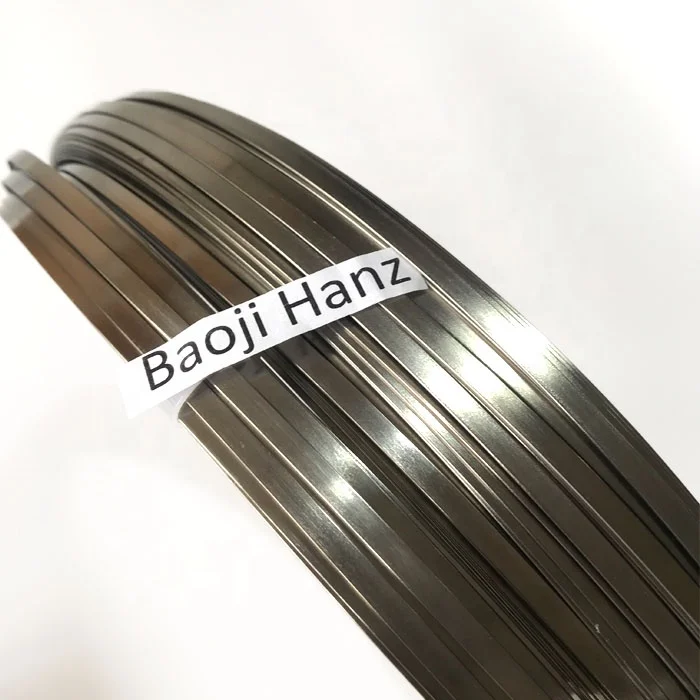 ASTMF2063 Niti wire Super Elastic high quality nitinol flat wire for sale