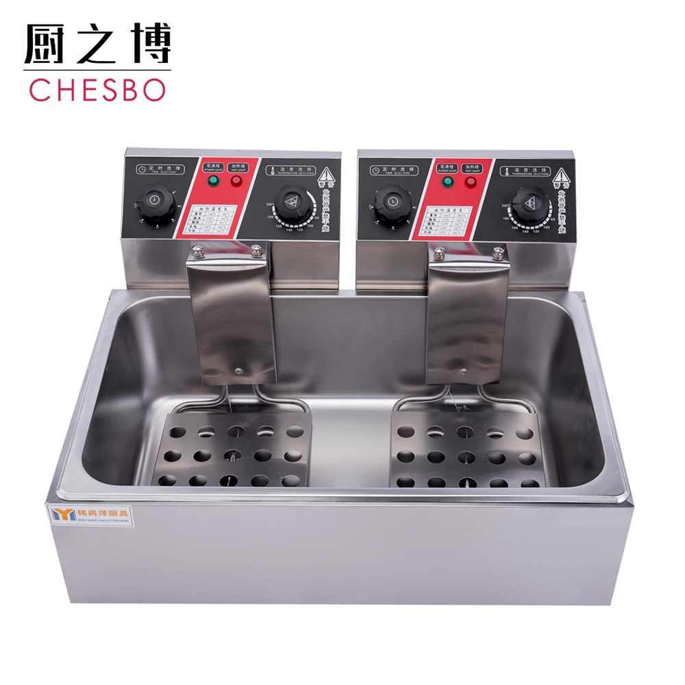 High Capacity 22L Industrial Fast Food  Electric Pressure Deep Fryer French Fries Machine