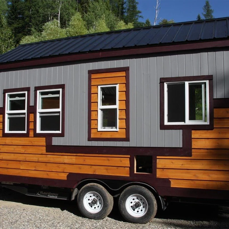 Сборный деревянный контейнер 20f с прицепом на колесах по самой низкой цене