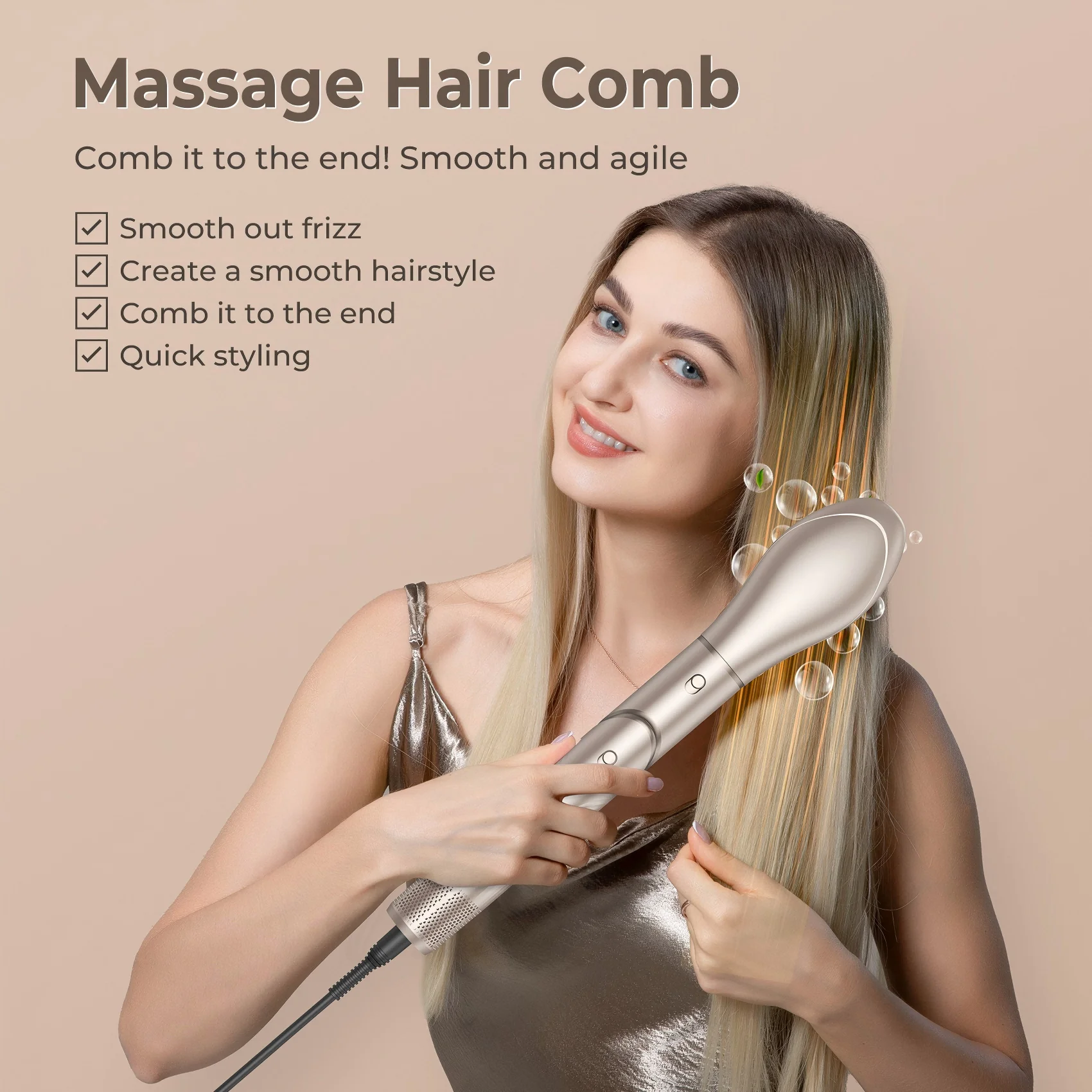 5 IN 1 High-speed foldable hot air comb 110000RPM high-speed brushless motor hair styler
