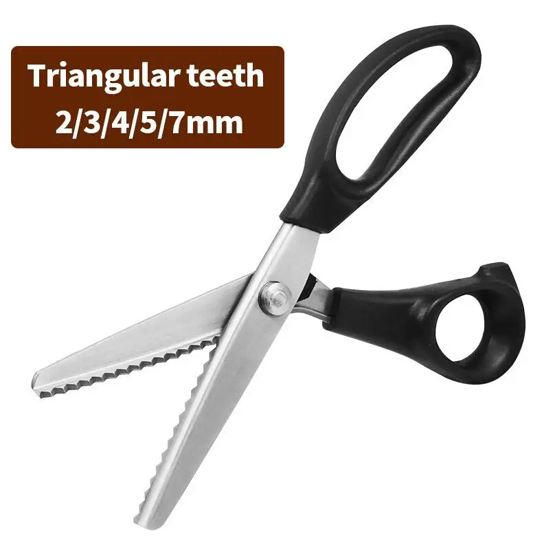 Shears Comfort Grips Crafts Zig Zag Cut Sewing Scissors,Professional Handheld Dressmaking