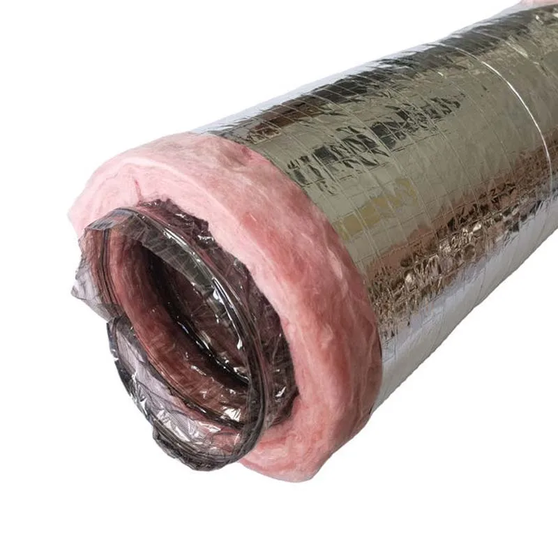 FLEX  Easy installation 75mm-600mm flexible air duct with fiberglass insulation Ventilation Flexible Duct