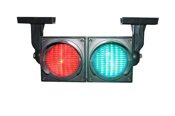 Small Size 100MM High Flux Traffic Signal With Manual Button Operation