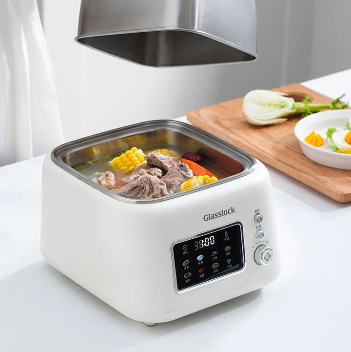 Hot Sell 1 Layer Food Steamer Stainless Steel 2L Electric Cooking Pot Multifunction Fast Electric Food Steamer