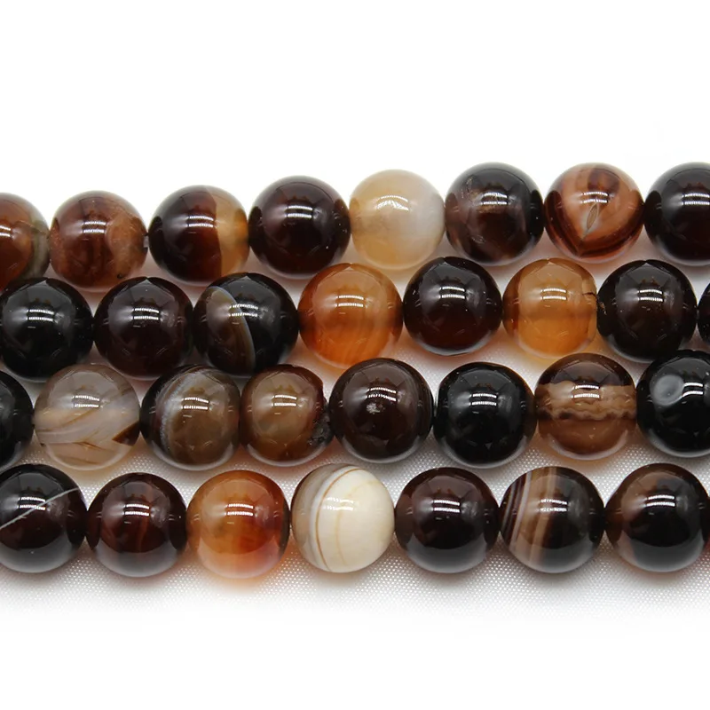 2024 Natural Stone Beads Healing Brown Tiger Eye Fashion Jewelry Round Gem Loose Beads For Jewelry Making