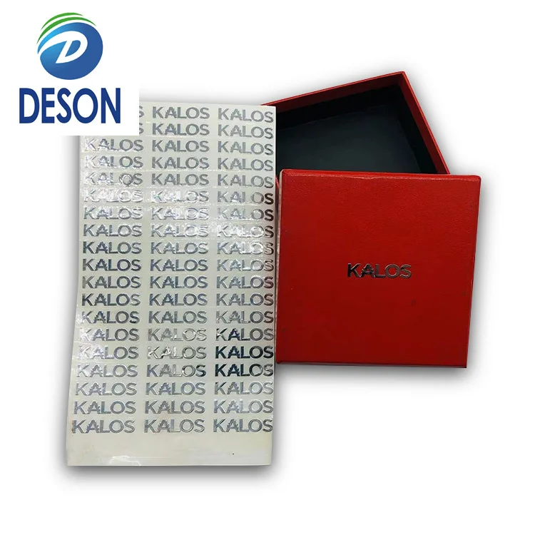 Deson Customized Logo UV Package Label Vinyl Strong Adhesive Waterproof Printing Transfer Sticker