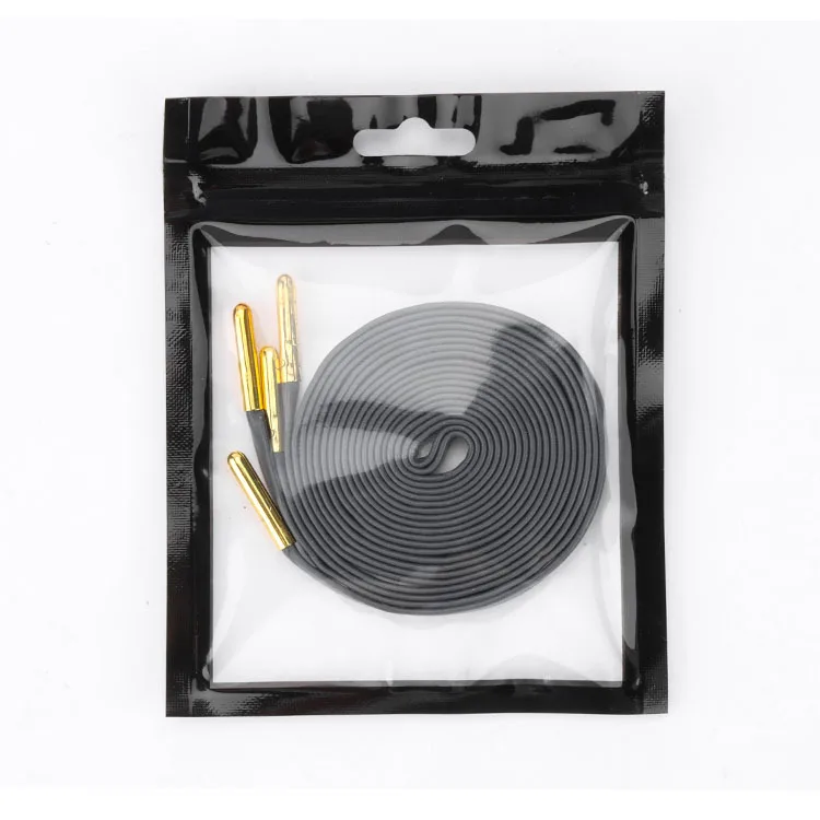 Wholesale Pu Leather Shoelaces Luxury Leather Shoe Laces With Gold Tips Aglets Soft Boot Laces For Leather Boot Sneakers Laces