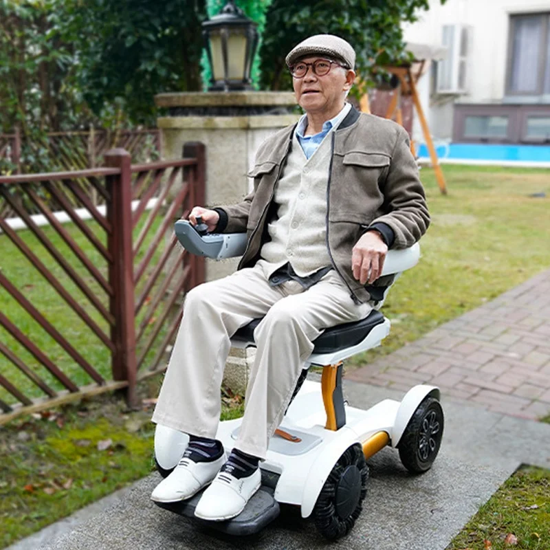 Portable Power Wheelchair With Remote Memory Foam Cushion Foldable Adjustable Aluminium Electric Wheelchair