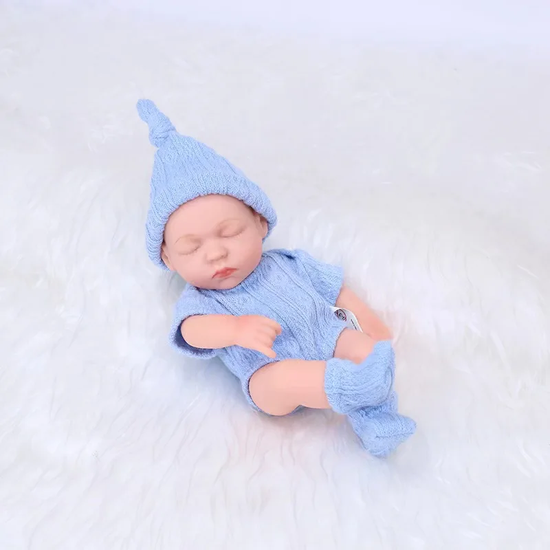 Full Silicone Toddler Doll Kits 7.51inch Soft silicone Real Baby Dolls reborn baby dolls