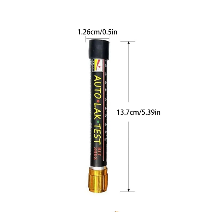 Car Paint Thickness Tester Pen With Magnetic Tip Scale Indicator Portable Car Paint Coating Tester Meter Coat Crash Check Test