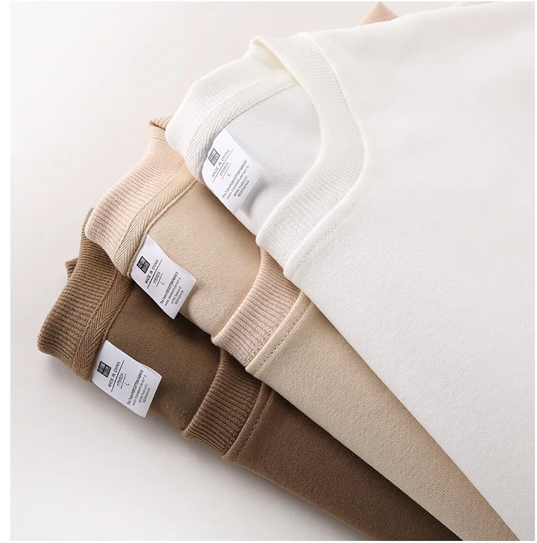 ELEVEN 100% Cotton High Quality Oversized Heavy Cotton Drop shoulder Crewneck Sweatshirt Custom Pullover Jumper