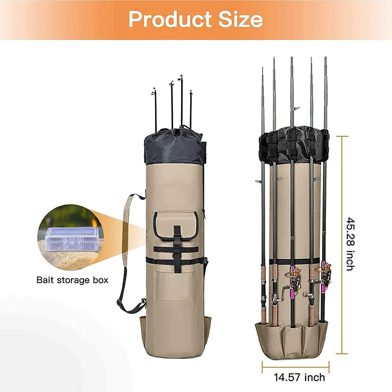 Lightweight High Quality Manufacture Wholesale Durable Boating Travel Camping Portable Ocean Outdoor Fly Fishing Rod Pack