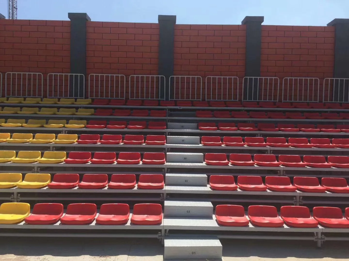 Factory Direct Sale Professional Stadium chairs bleachers plastic Outdoor Indoor stadium Seat