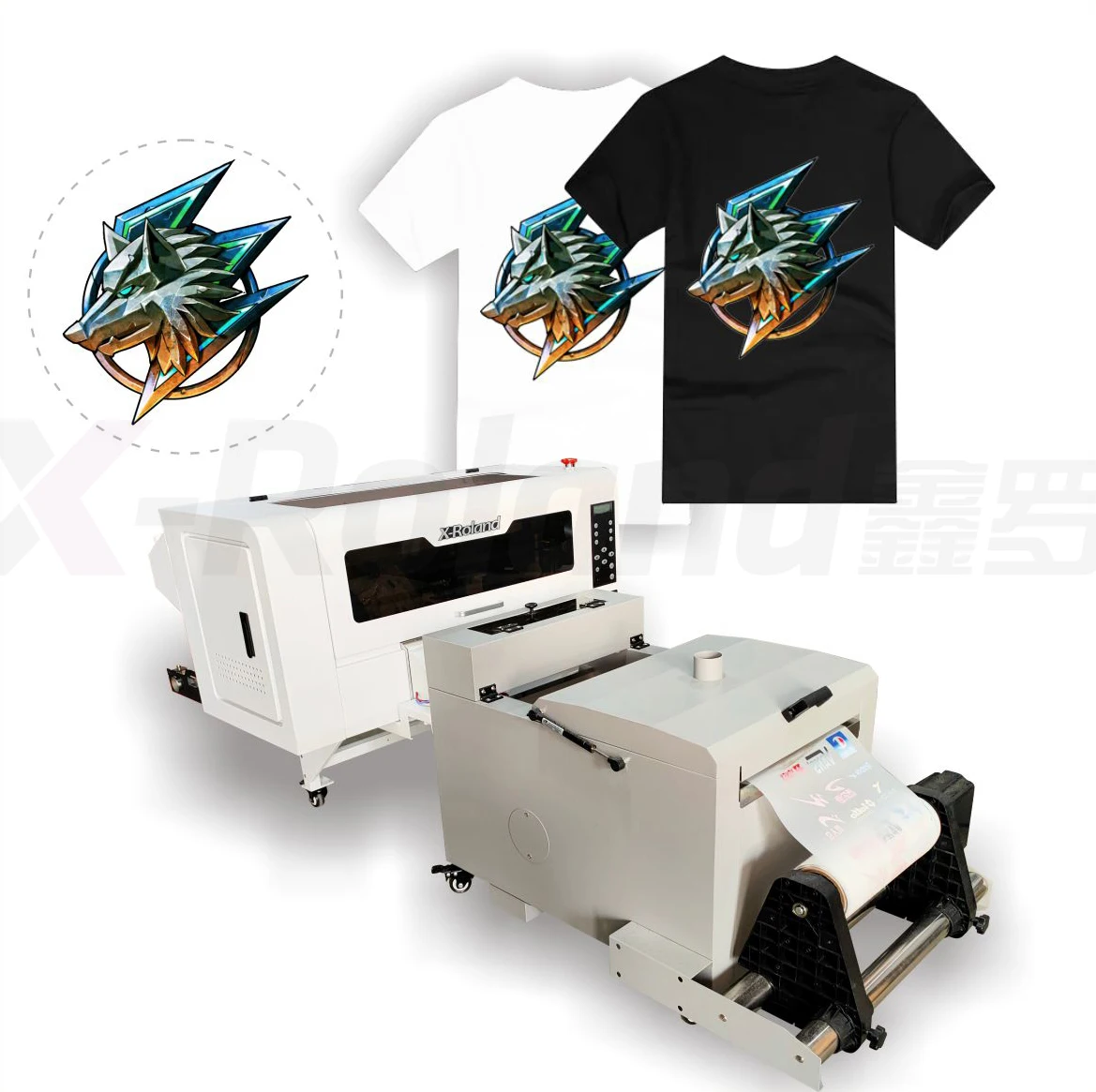 Super professional color double-head inkjet a3 t-shirt printing machine thermal pet film A3Dtf printer
