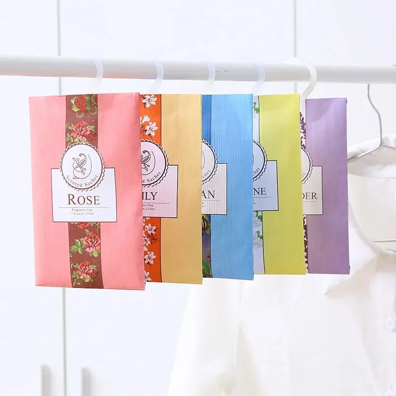 Top Quality Long Lasting Closet Fragrance Lavender Jasmine Rose Scents Vermiculite Stone hanging envelope Sachet