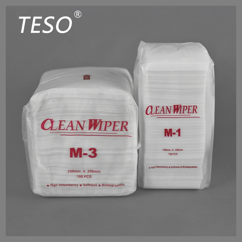 Factory Supply Nonwoven Wipe Non Woven Wiper 100% Polyester Industrial Cleanroom Wipes