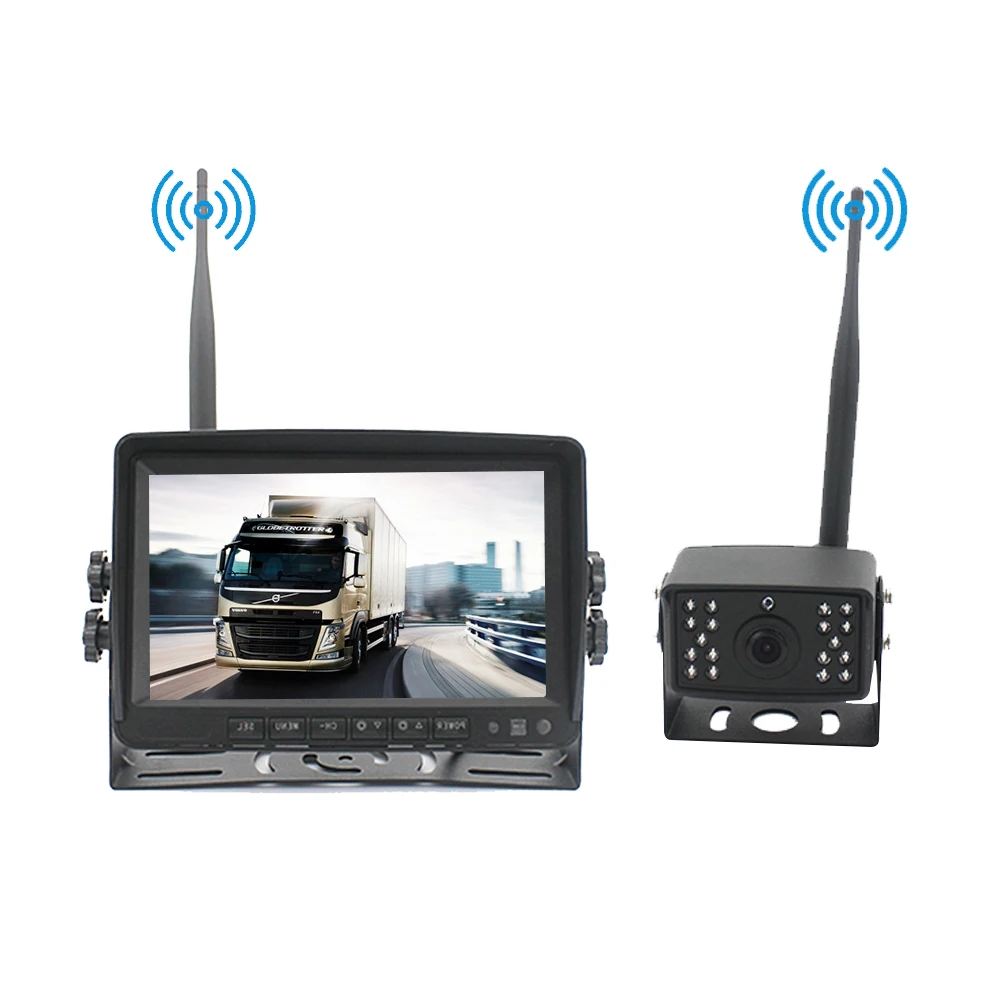Digital Wireless Rear View 7' DVR Monitor Backup Camera Kit IP68 Waterproof Digital Wireless Wireless Monitor For Truck