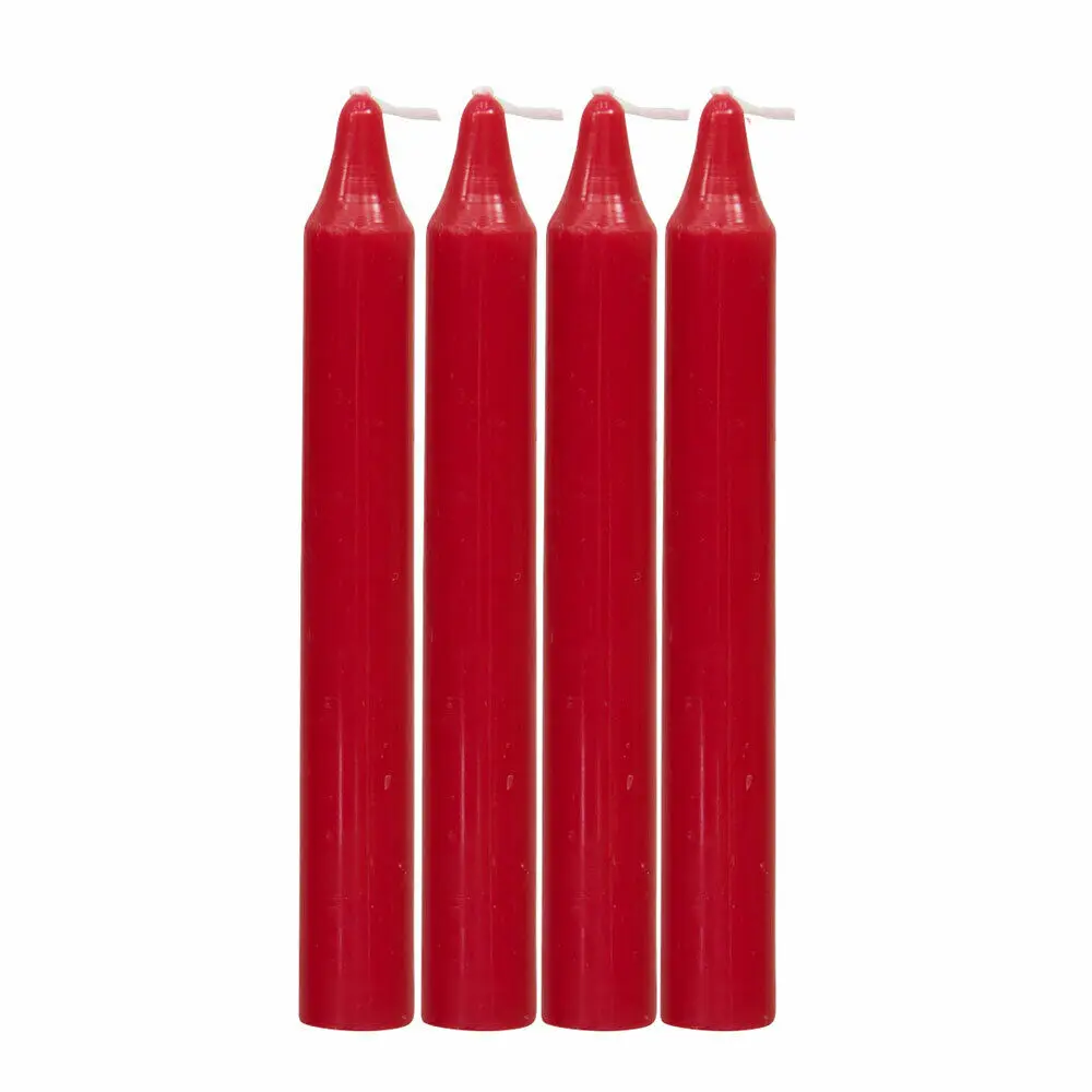 24pcs Candles for Christmas Tree 4 inch X 1/2 inch Diameter 1.5 Hour Burn Time RED color candle to Germany