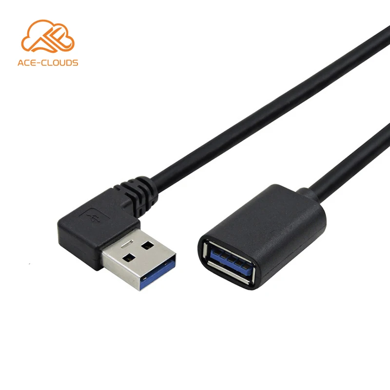 Right left Angle USB3.0 A Male to Female Adapter cable usb2.0 otg extension cable