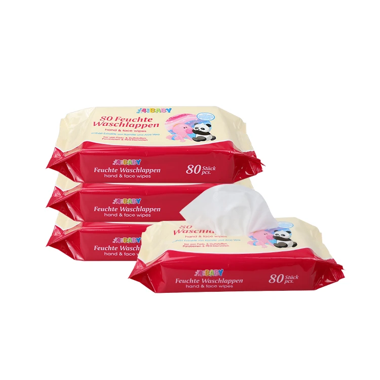 
Eco-Friendly daily life adult care soft facial skincare wet hand wipes 