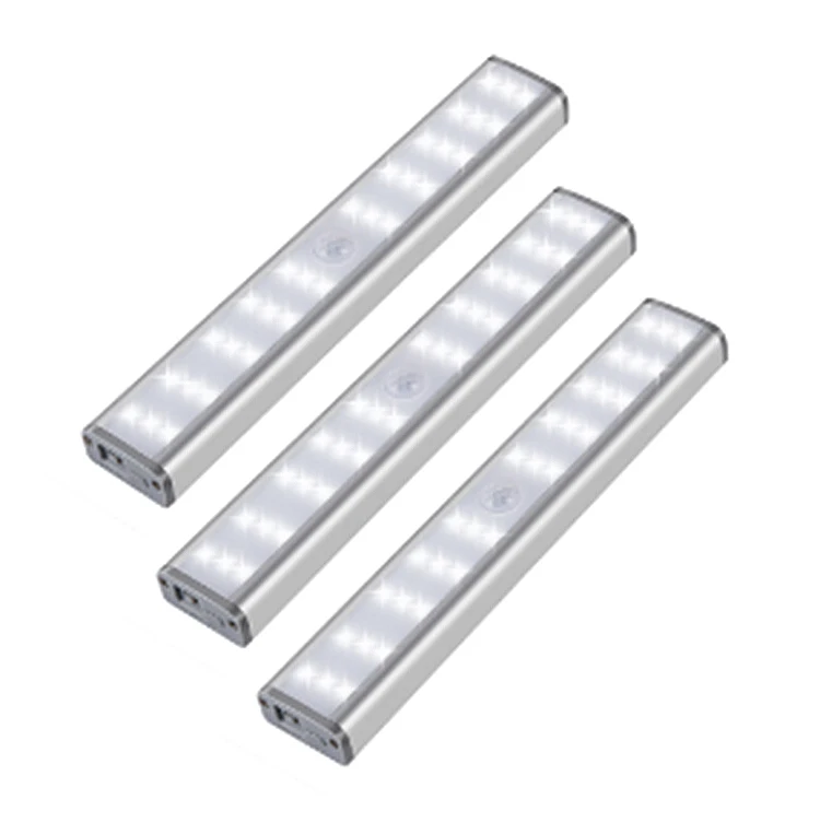 PIR Motion Sensor Light Wireless 30 LED Lighting Bar Under Cabinet Closet Bookcase Wardrobe wall Night Lamp