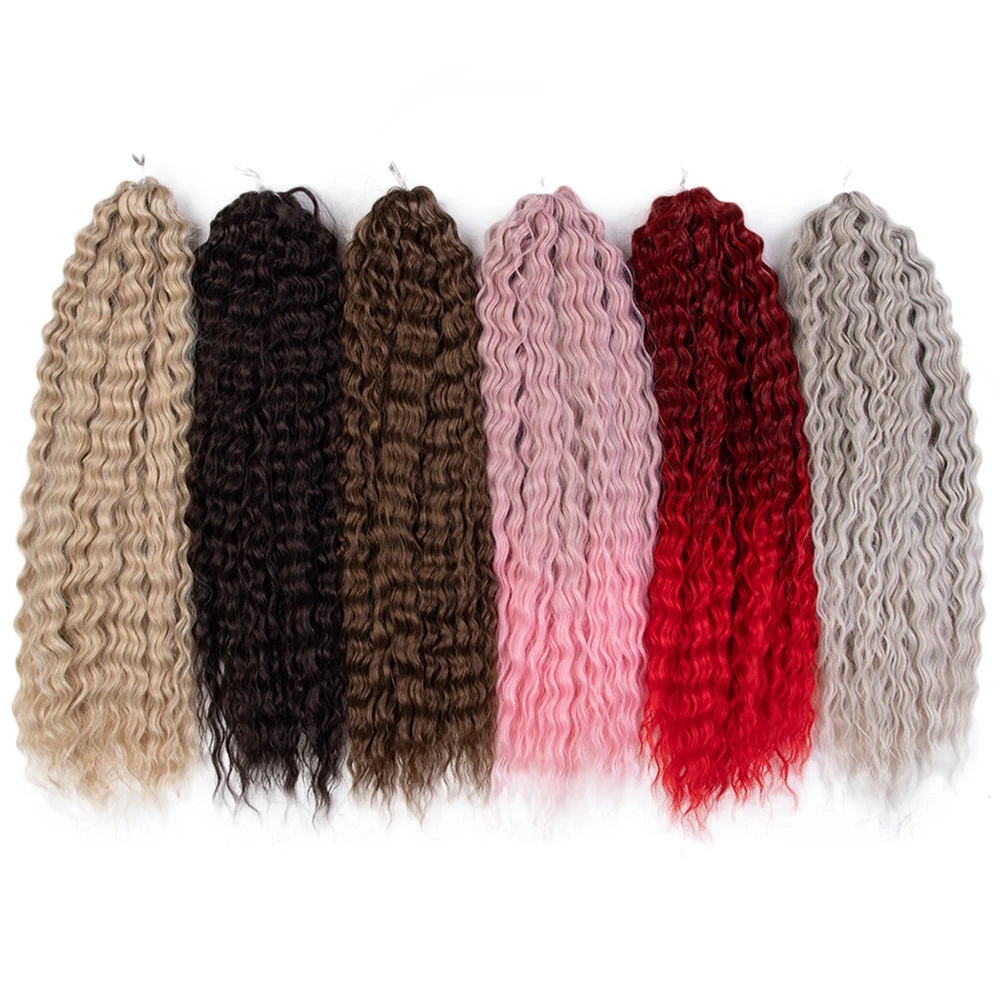 Anna Manasi Jessica Katrine Loose Deep Wave Hair Bundles Synthetic Curly Wave Twist Crochet Hair Synthetic Hair Extensions
