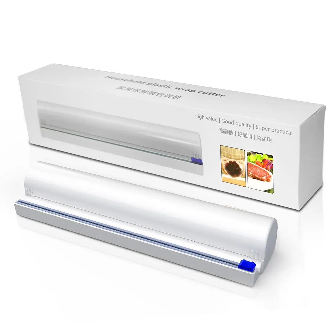 Wholesale Kitchen Foil Dispenser For Paper With Cutter Refillable Plastic Wrap Dispenser With Cutter