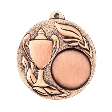Custom 50mm Metal Stamping Iron Antique Bronze Blank Trophy Embossed Medal