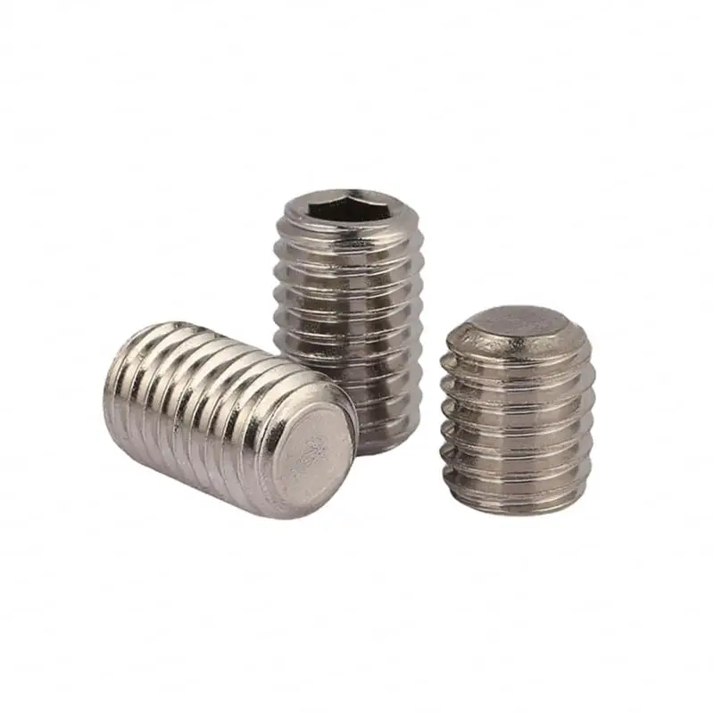 SDPSI DCT M1.6 M2 M2.5 M3 M3.5 M4 M5 M6 Stainless Steel DIN913 Hex Socket Set Screw With Flat Point SS304
