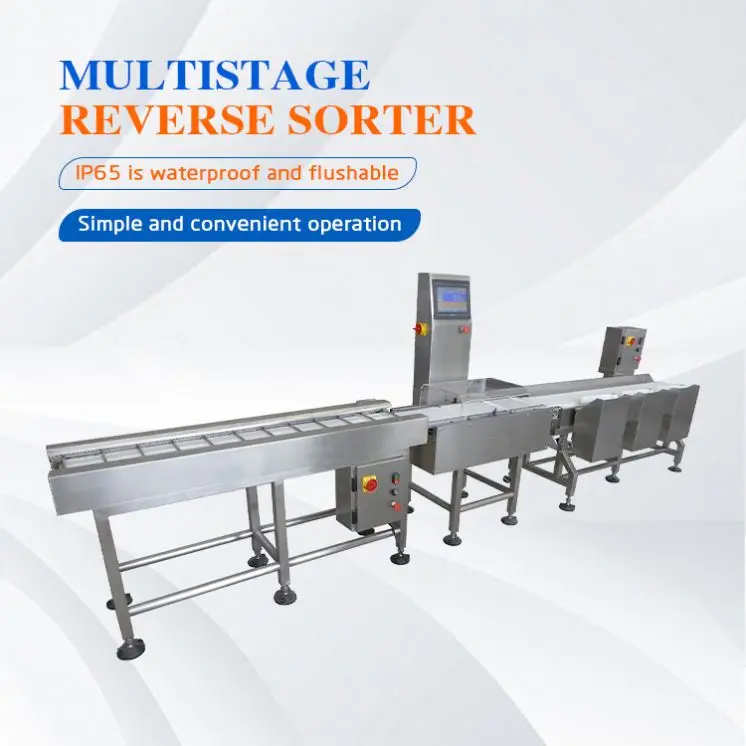 Frozen Salmon Fish chicken Weight Sorting Machine/steak seafood shrimp Weight Sorters