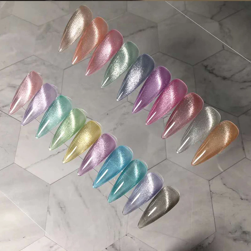 New arrival crystal cat eye gel polish for profession nail salon with cat eye magnet